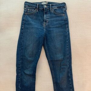 Topshop Moto Jamie Blue Skinny Jeans 26 x 30